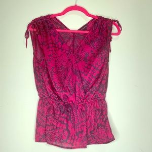 Banana republic peplum top